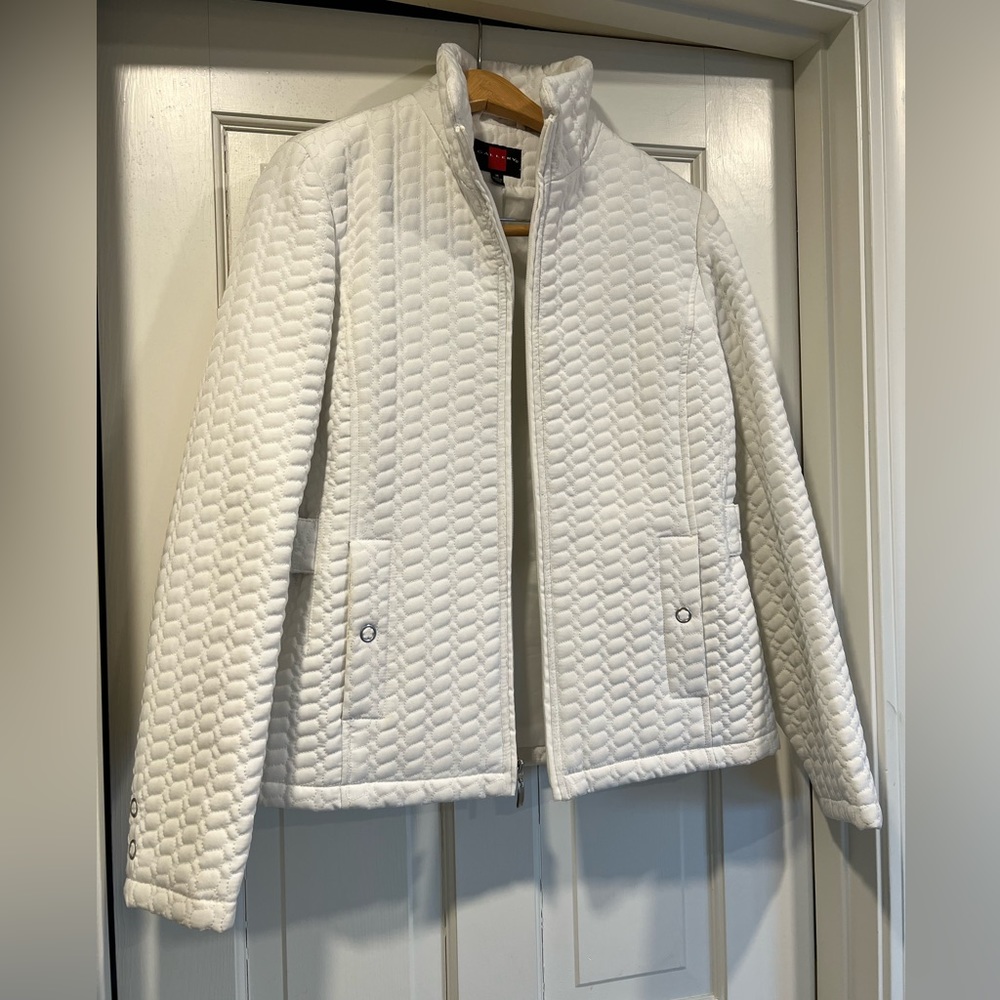 White lightweight coat